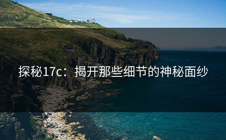 探秘17c：揭开那些细节的神秘面纱
